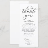 Romantische instelling voor een binnenplaats Dank  Programmakaart (Voorkant / Achterkant)