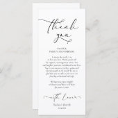 Romantische instelling voor een binnenplaats Dank Programmakaart (Voorkant / Achterkant)