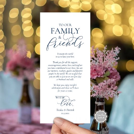 Romantische instelling voor een binnenplaats Dank  Programmakaart