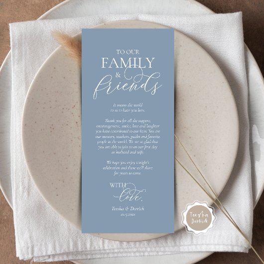 Romantische instelling voor een binnenplaats Dank  Programmakaart