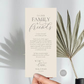 Romantische instelling voor een binnenplaats Dank  Programmakaart