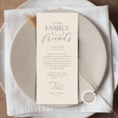 Romantische instelling voor een binnenplaats Dank  Programmakaart