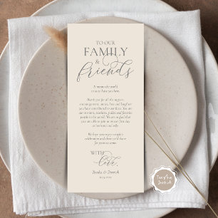 Romantische instelling voor een binnenplaats Dank  Programmakaart