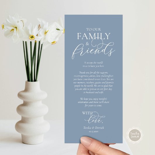 Romantische instelling voor een binnenplaats Dank  Programmakaart