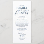 Romantische instelling voor een binnenplaats Dank  Programmakaart (Voorkant)