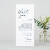 Romantische instelling voor een binnenplaats Dank  Programmakaart (Staand voorkant)