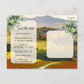 Romantische Italiaanse Kunst sparen het Briefkaart (Achterkant)