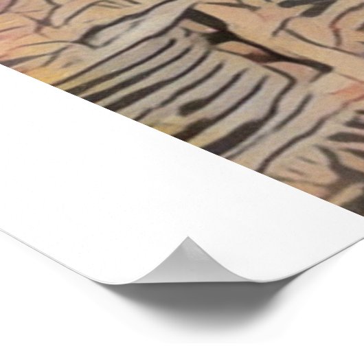 Romantische Italiaanse straat 3 - Poster (Hoek)