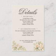 Romantische Italiaanse Tusca Details Card