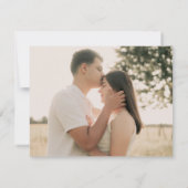 Romantische ivoor blozende bloem bruiloft save the date (Achterkant)