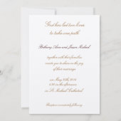 Romantische Ivoor Magnolia bruiloft Kaart (Achterkant)