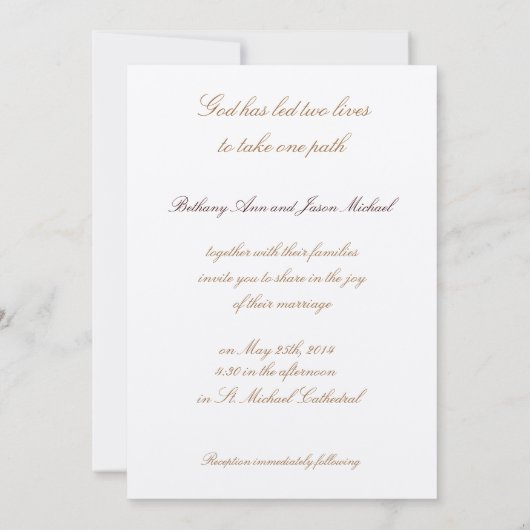 Romantische Ivoor Magnolia bruiloft Kaart (Achterkant)