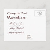 Romantische ivoor Magnolia Save the Date Aankondigingskaart (Achterkant)