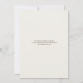 Romantische Ivoren Botanische Save the Date (Achterkant)