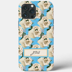 Romantische Ivory-Rozen op de blauwe hemel Case-Mate iPhone Case