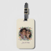 Romantische Ivy en Vlinders Bagagelabel (Voorkant (verticaal))