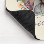 Romantische Ivy en Vlinders Muismat (Hoek)