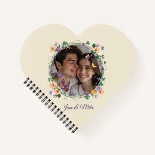 Romantische Ivy en Vlinders Notitieboek