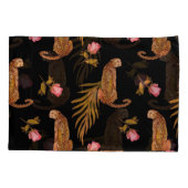 Romantische jachtluipaarden: waterverf naadloos pa kussensloop (Achterkant)