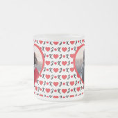 Romantische Jack & King Heart Foto Matglas Koffiemok (Center)