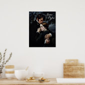 Romantische Jane Eyre en Edward Rochester Poster (Keuken)