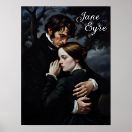 Romantische Jane Eyre en Edward Rochester Poster