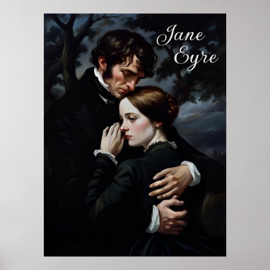 Romantische Jane Eyre en Edward Rochester Poster (Voorkant)