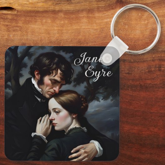 Romantische Jane Eyre en Edward Rochester Sleutelhanger (Achterkant)