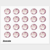 Romantische Japan Roze Kersenbloesem Cirkelsticker Ronde Sticker (Vel)