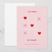 Romantische Jij Won Mijn Hart Valentijnsdag Kaart (Voorkant / Achterkant)