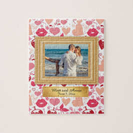 Romantische Jongen Meisje Koppel Foto Puzzel