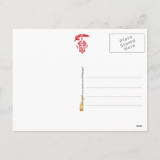 Romantische Joy Ride in een slee met Kerstmis Feestdagenkaart (Achterkant)