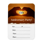 Romantische Jubileum Partij Magneet (Verticaal)