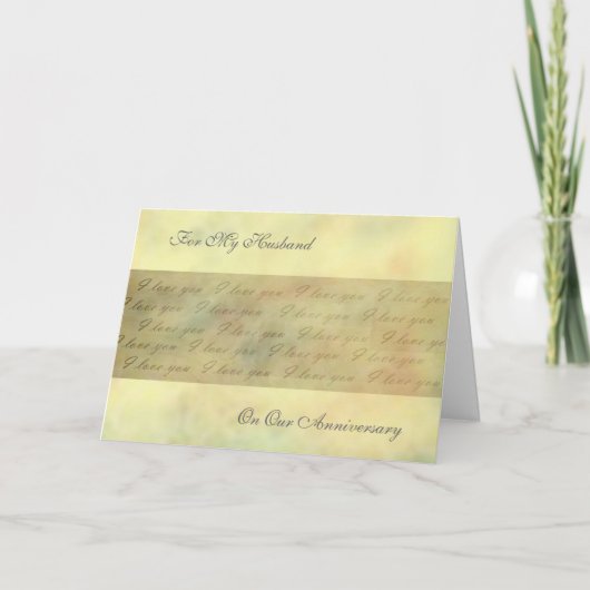 Romantische Jubileumkaarten I Love You Kaart (Voorkant)