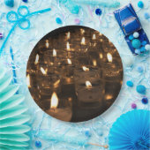 Romantische kaarsen kaarsen vlamlichten Borden Papieren Bordje (Feest)