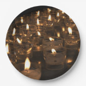 Romantische kaarsen kaarsen vlamlichten Borden Papieren Bordje (Voorkant)