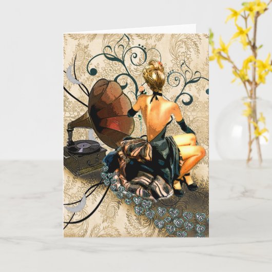 Romantische Kaart (Gele Bloem)