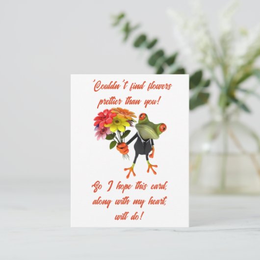 Romantische kaart (Staand voorkant)