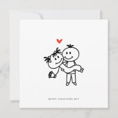 Romantische Kaart - Birthday Kaart Valentijnsdag K (Voorkant)