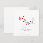 Romantische Kaart - Birthday Kaart Valentijnsdag K (Voorkant / Achterkant)