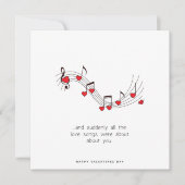 Romantische Kaart - Birthday Kaart Valentijnsdag K (Voorkant)