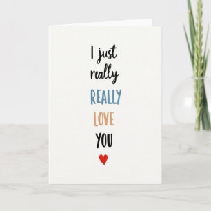 Romantische kaart - Ik hou echt van jou