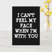 ROMANTISCHE KAART IK KAN MIJN GEZICHT NIET VOELEN (Gele Bloem)