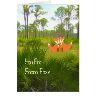 Romantische Kaart met twee oxen