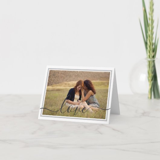 Romantische Kaart - Voeg uw eigen foto toe (Voorkant)