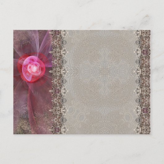 Romantische kaart voor felicitaties en uitnodiging (Voorkant)