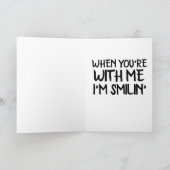 ROMANTISCHE KAART VOOR VROUW VRIENDIN, "LADY" (Binnen)