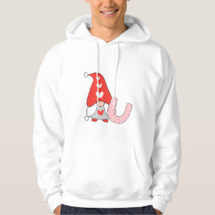 Romantische kabouter met gelukkig hoefijzer hoodie