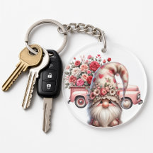 Romantische kabouter sleutelhanger