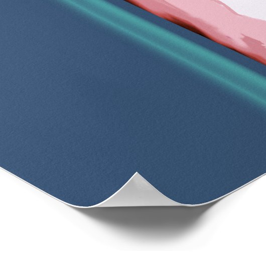 Romantische kaketoes Speelse Pop Art Fun Vogellief Poster (Hoek)